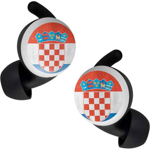 Croatia Flag Distressed Google Pixel Buds Skin